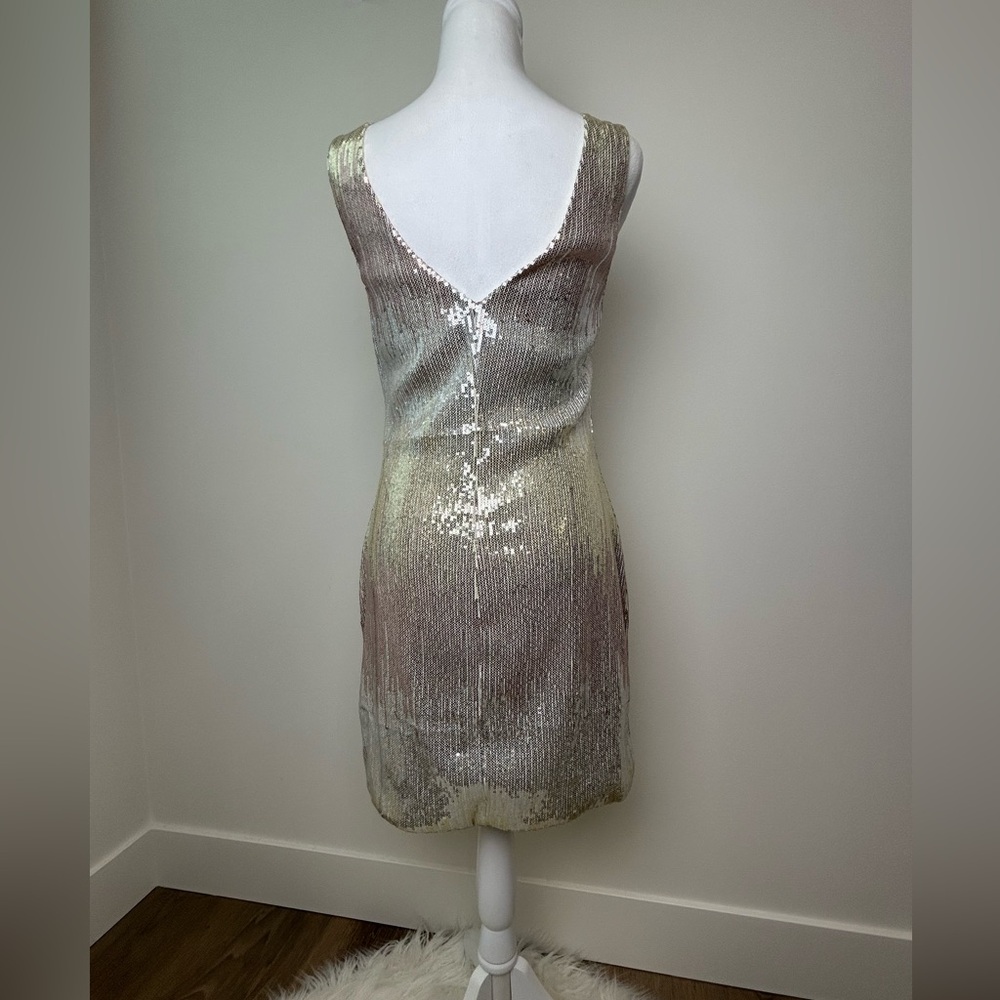 AUW Ombré Sequin Sleeveless Party Dress | Size L - Picture 3 of 8